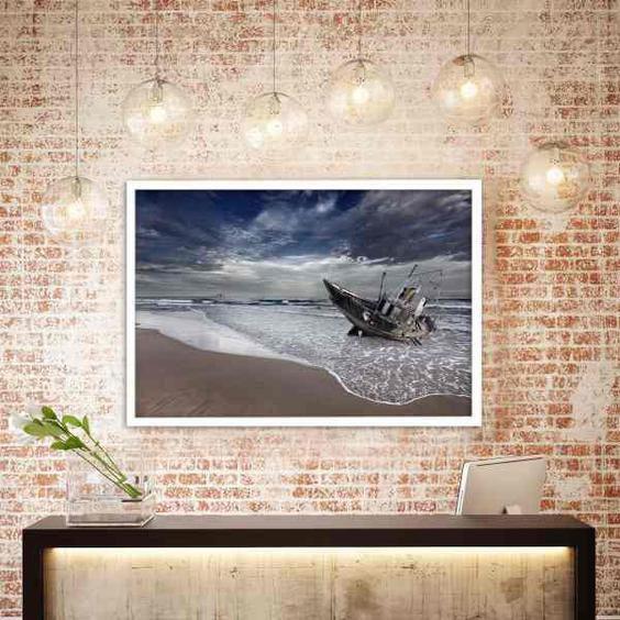تابلو بکلیت طرح منظره ساحل دریا مدل W2661|دیجی‌کالا