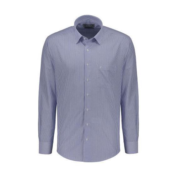 پیراهن آستین بلند مردانه ال سی من مدل 02181290-blue 180|دیجی‌کالا