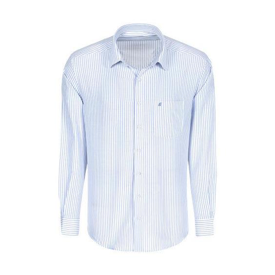 پیراهن آستین بلند مردانه ال سی من مدل 02181291-blue 180|دیجی‌کالا