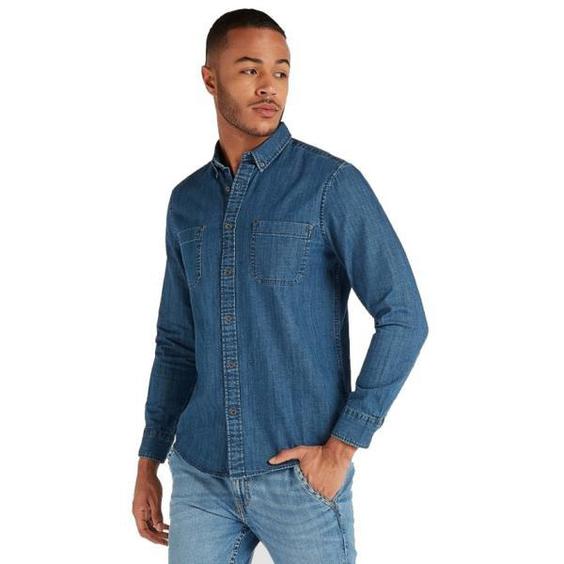 پیراهن آستین بلند مردانه بوسینی مدل jeans|دیجی‌کالا