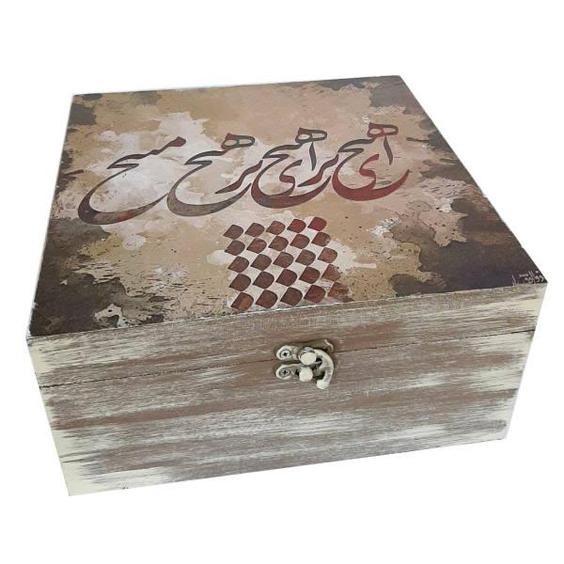 جعبه چوبی مدل سنتی طرح خطاطی کد 3|دیجی‌کالا