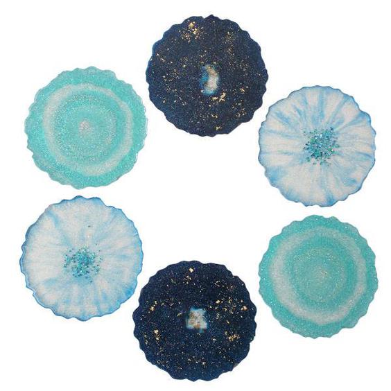 مجموعه ظروف هفت سین 6 پارچه طرح دورانا مدل Blue Galaxy|دیجی‌کالا