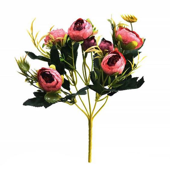 گل مصنوعی مدل بوته نسترن |دیجی‌کالا