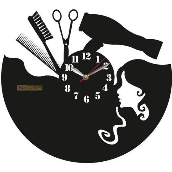 ساعت دیواری آذرلاکچری مدل آرایشگاه کد001|دیجی‌کالا