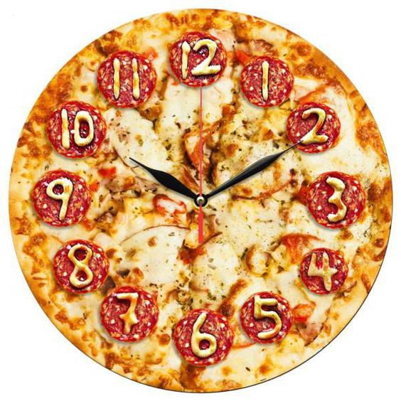 ساعت دیواری مدل 1178 طرح پیتزا پپرونی|دیجی‌کالا