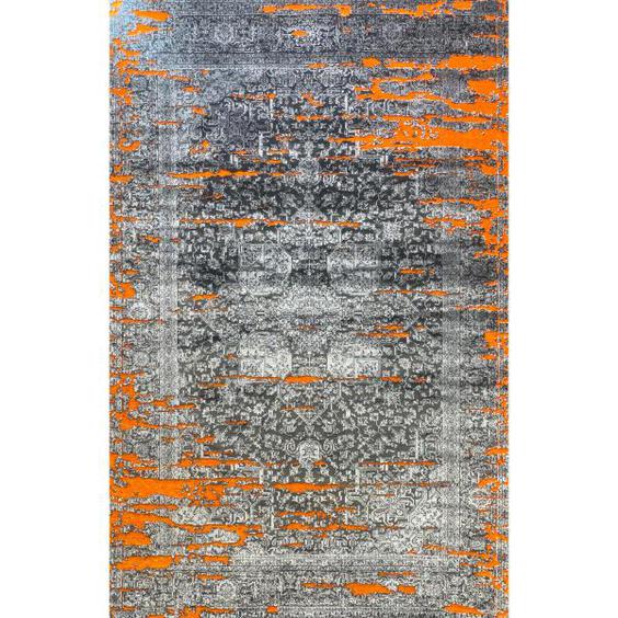 فرش ماشینی طرح پتینه مدرن مدل وینتیج 2013 زمینه نارنجی|دیجی‌کالا
