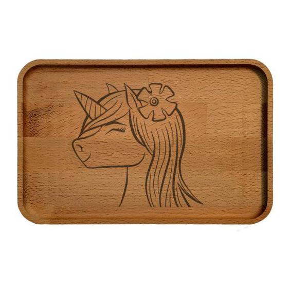 سینی چوبی مدل اسب تک شاخ کد 871|دیجی‌کالا