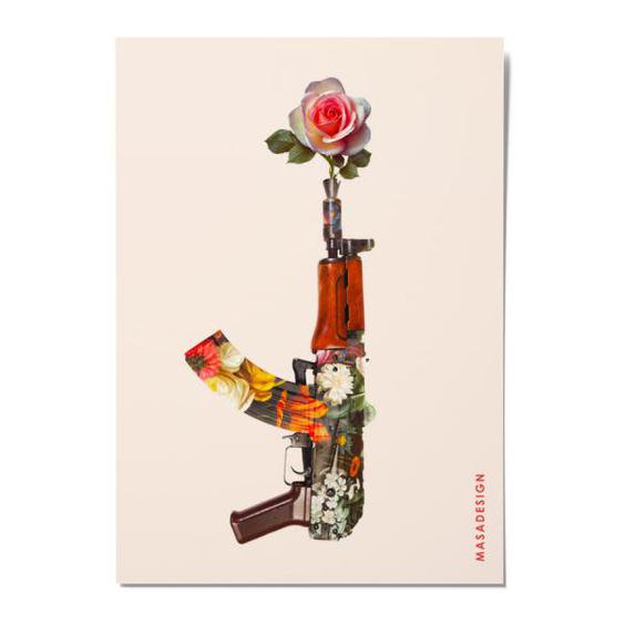 کارت پستال ماسا دیزاین طرح صلح مدل POSJO|دیجی‌کالا