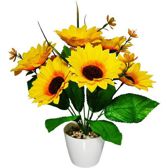 گلدان به همراه گل مصنوعی مدل آفتابگردان کد 07|دیجی‌کالا