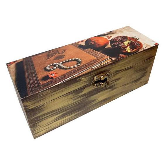 جعبه هدیه چوبی مدل شب یلدا کد ِ‌YB12|دیجی‌کالا