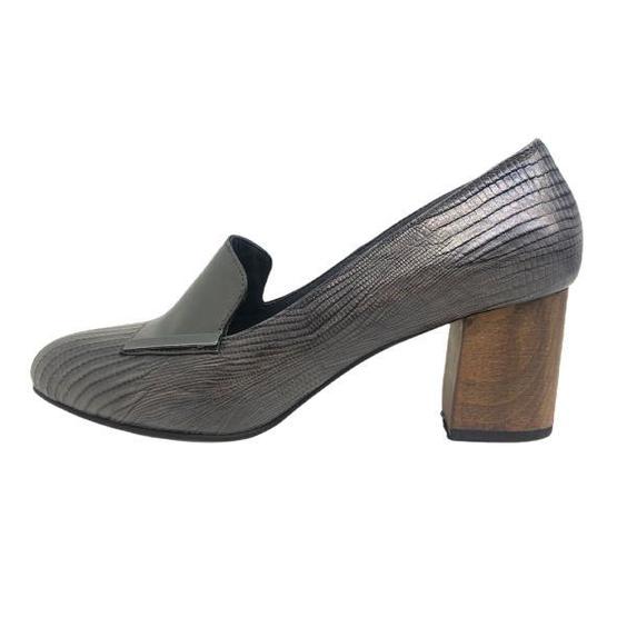 کفش زنانه سرزمین چرم مدل 1705 رنگ طوسی|دیجی‌کالا