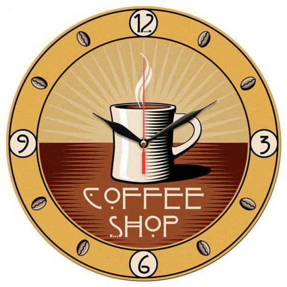 ساعت دیواری طرح فنجان قهوه کد 1225|دیجی‌کالا