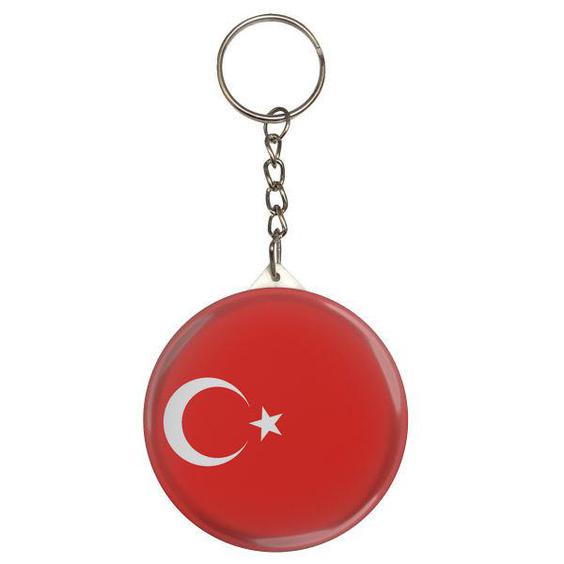 جاکلیدی طرح پرچم کشور ترکیه مدل S12350|دیجی‌کالا