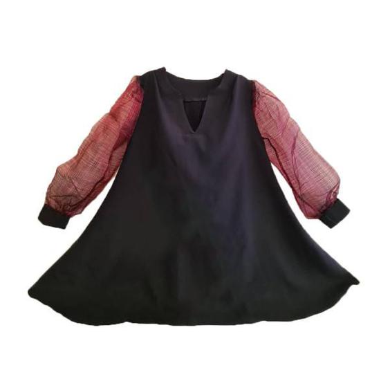 پیراهن زنانه مدل یلدایی ساده -400 رنگ مشکی|دیجی‌کالا
