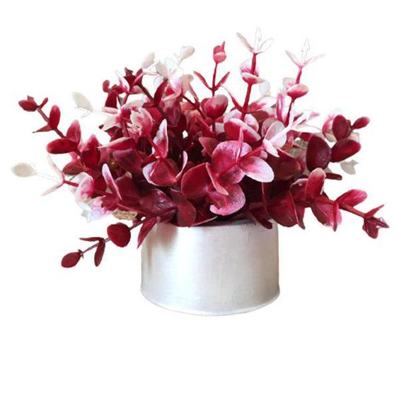 گلدان به همراه گل مصنوعی مدل شمشاد کد 519|دیجی‌کالا