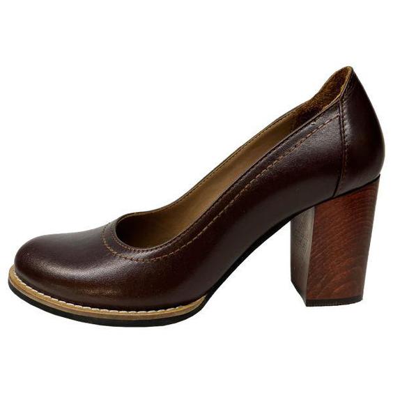 کفش زنانه سرزمین چرم مدل 1233 رنگ قهوه ای|دیجی‌کالا