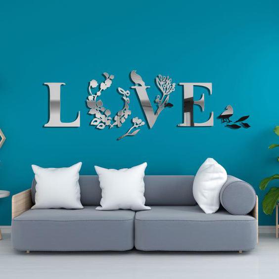 آینه پلکسی گلس مدل LOVE کد A4|دیجی‌کالا