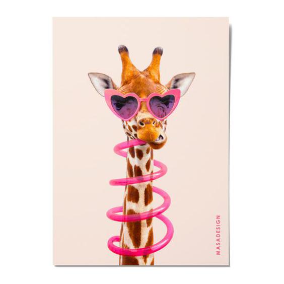 کارت پستال ماسا دیزاین طرح زرافه مدل POSJO|دیجی‌کالا