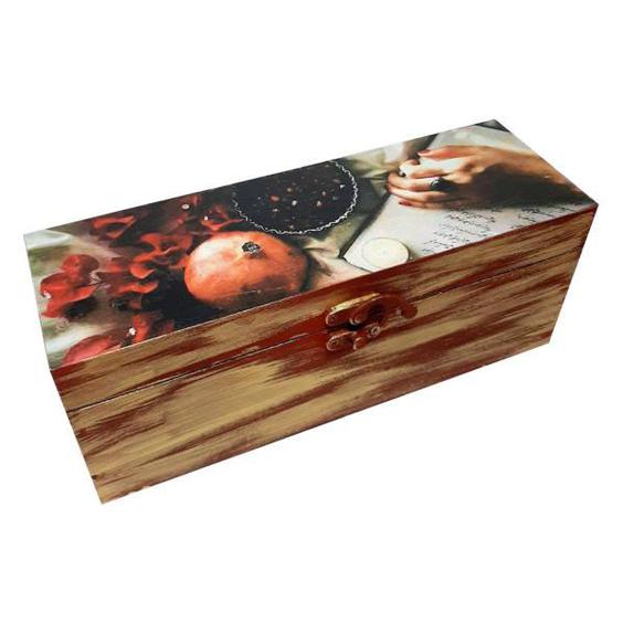 جعبه هدیه چوبی مدل شب یلدا کد ِ‌YB14|دیجی‌کالا