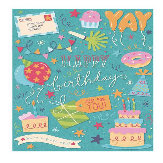 کارت پستال کاف پستال طرح تبریک تولد کد af_S1043|دیجی‌کالا