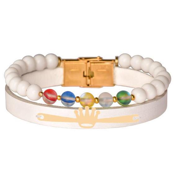 دستبند طلا 18 عیار زنانه کرابو طرح تاج مدل Kr100907|دیجی‌کالا