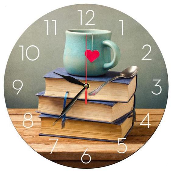 ساعت دیواری طرح کتاب و فنجان کد 1170|دیجی‌کالا
