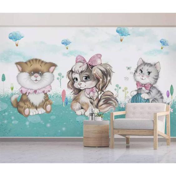 پوستر دیواری اتاق کودک طرح گربه مدل drv1112 |دیجی‌کالا