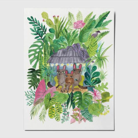 کارت پستال طرح زندگی در جنگل کد STG58|دیجی‌کالا