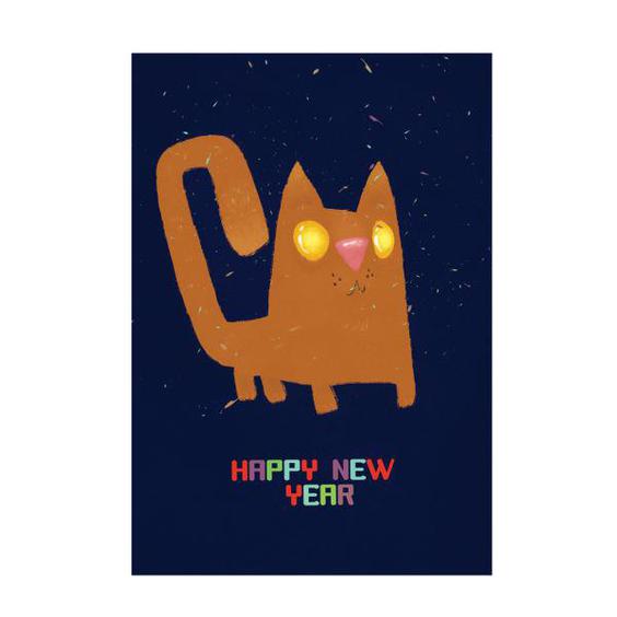 کارت پستال بیگای استودیو مدل happy new year|دیجی‌کالا