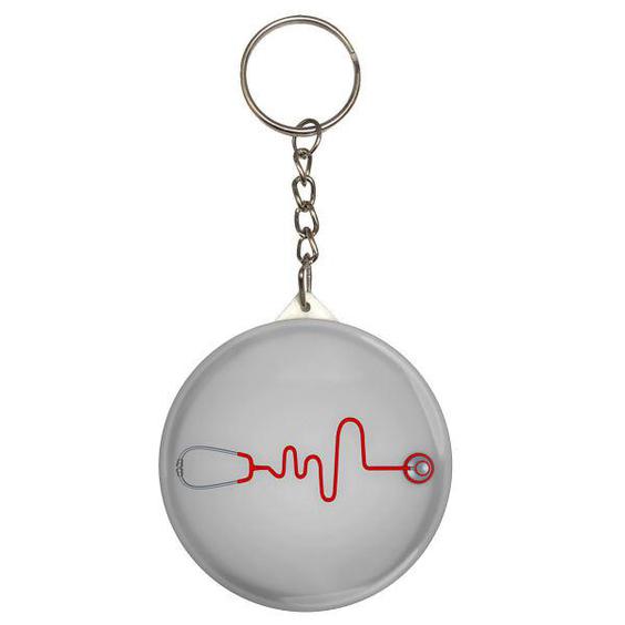 جاکلیدی طرح گوشی پزشک و نوار قلب مدل S9542|دیجی‌کالا