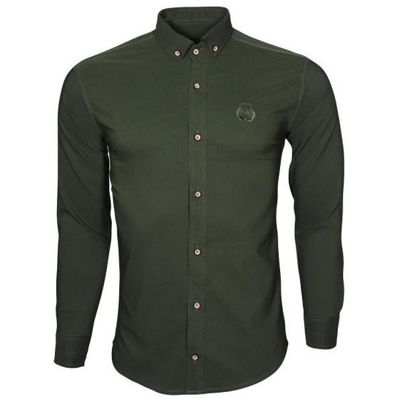 پیراهن آستین بلند مردانه مدل bng5 رنگ سبز|دیجی‌کالا
