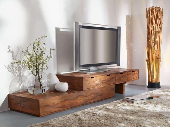 میز چوبی تلویزیون|ایده ها