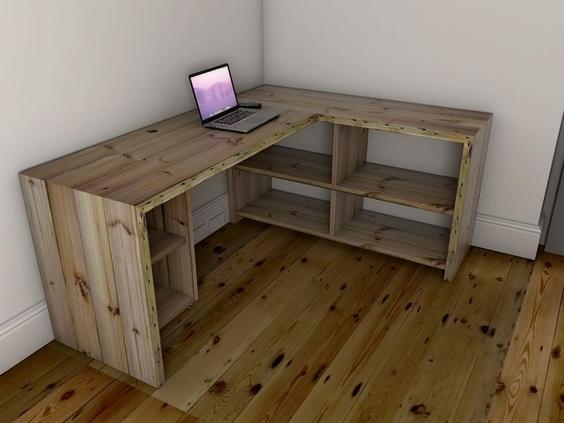 تصویر میز تحریر چوبی 710119|ایده ها