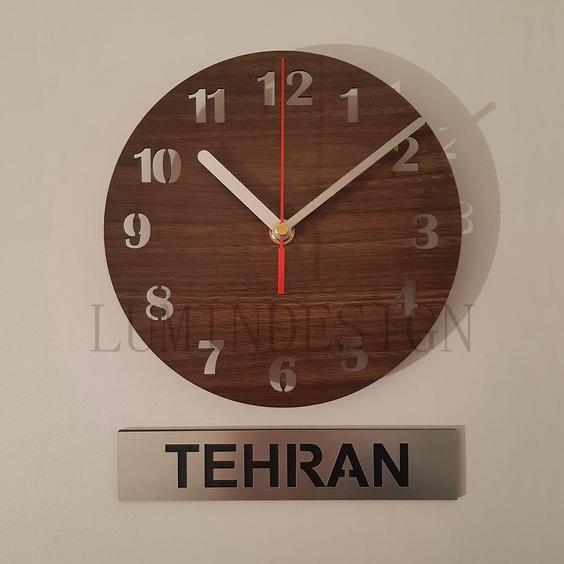 ساعت دیواری با تیکت تهران|پیشنهاد محصول