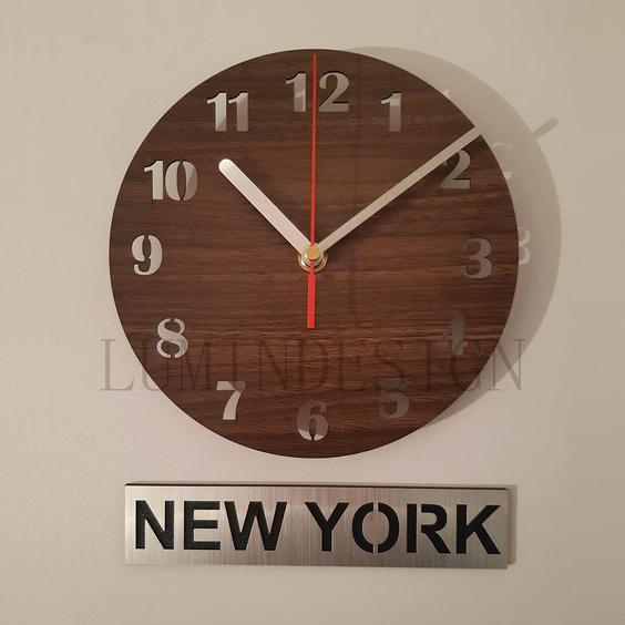 ساعت دیواری با تیکت نیویورک|پیشنهاد محصول