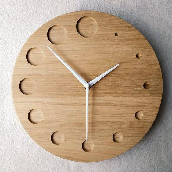تصویر ساعت دیواری چوبی 711398|ایده ها