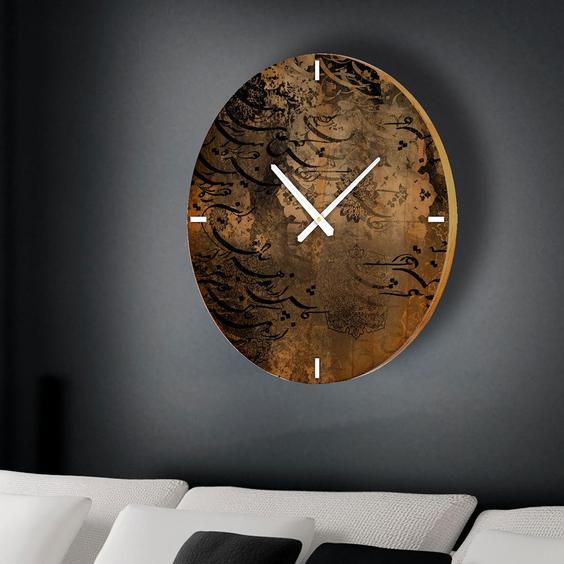 ساعت دیواری چوبی گالری چارگوش مدل cw19 دایره ا CHE WOODEN CLOCK CW19|پیشنهاد محصول