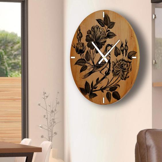 ساعت دیواری چوبی گالری چارگوش مدل cw33 دایره ا CHE WOODEN CLOCK CW33|پیشنهاد محصول
