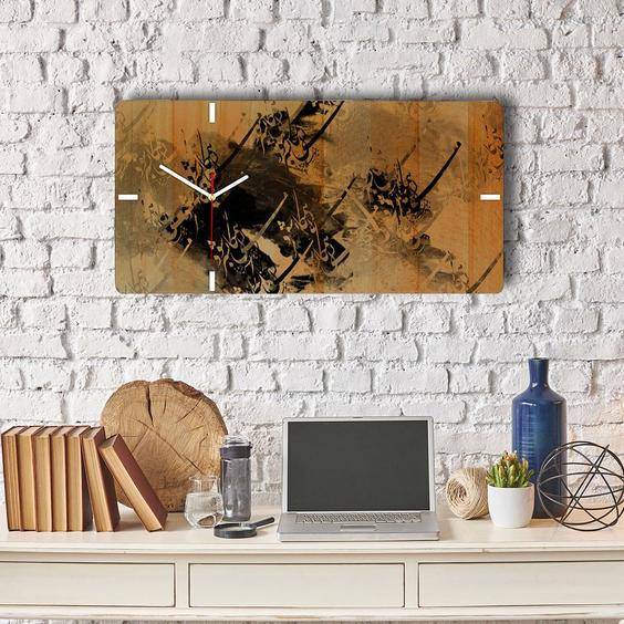 ساعت دیواری چوبی گالری چارگوش مدل RC27 مستطیل ا CHE WOODEN CLOCK RC27|پیشنهاد محصول