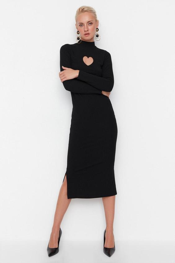 لباس مجلسی زنانه مشکی  آستین بلند ترندیول میلا|پیشنهاد محصول