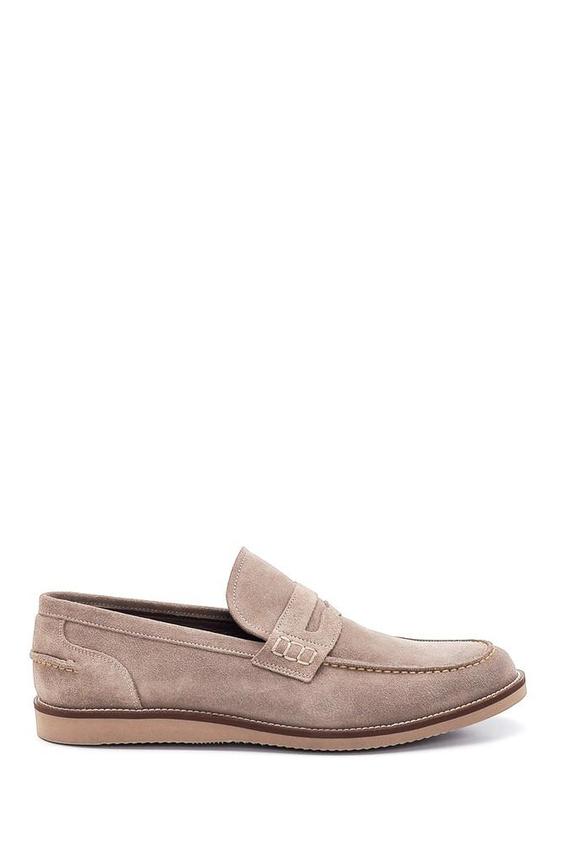 کفش رسمی مردانه کرمی برند derimod 5638372662 ا Vizon Erkek Deri Süet Casual Loafer|پیشنهاد محصول