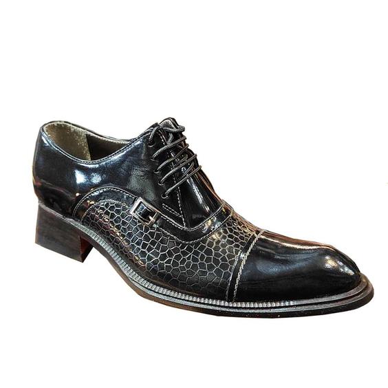 کفش مردانه مجلسی ورنی تمام چرم طبیعی کد 1277|پیشنهاد محصول
