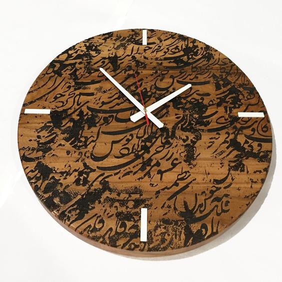 ساعت دیواری چوبی گالری چارگوش مدل cw20 دایره ا CHE WOODEN CLOCK CW20|پیشنهاد محصول