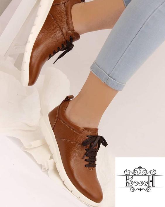 کفش چرم کاوه مدل اکو بندی زنانه کد 074 - مشکی / 36 ا charm kaveh|پیشنهاد محصول
