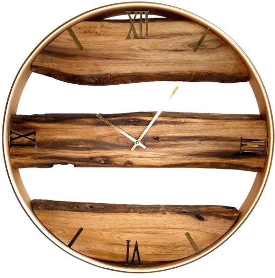 ساعت روستیک چوبی دیواری سایز 60|پیشنهاد محصول