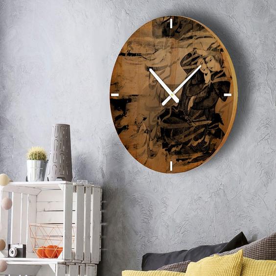 ساعت دیواری چوبی چ مدل  cw17 ا CHE WOODEN CLOCK CW17|پیشنهاد محصول