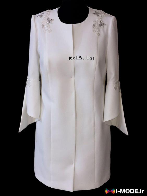 خرید کت عروس مدل آرالیا مدل جدید کت مجلسی زنانه سفید شیک|پیشنهاد محصول