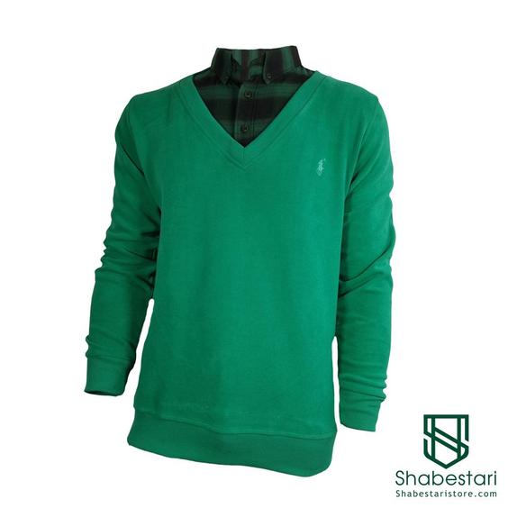 بلوز سلانیک یقه پیراهنی سبز کد 120415|پیشنهاد محصول