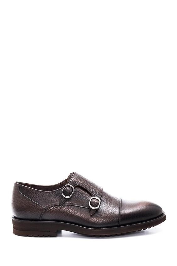 کفش رسمی مردانه قهوه ای برند derimod 5638372925 ا Kahverengi Erkek Deri Çift Tokalı Casual Ayakkabı|پیشنهاد محصول