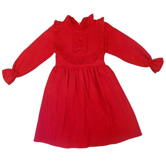 پیراهن دخترانه مدل یلدا رنگ قرمز|پیشنهاد محصول